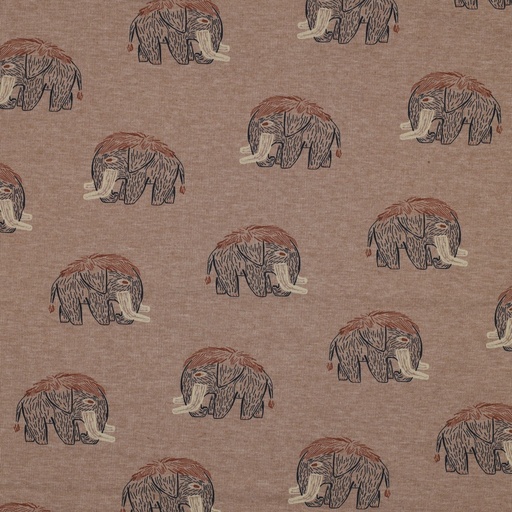 [VE-03114-016] Jersey Melange Mammoth Taupe