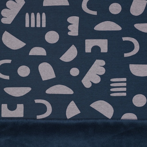 [VE-03153-015] Alpenfleece Shapes Blue