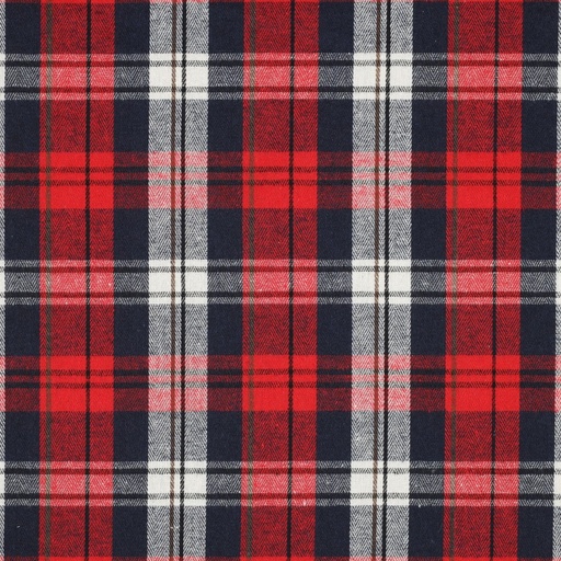 [VE-03470-001] Brushed Yarn dyed Check Red