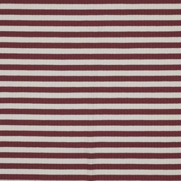 [VE-03990-004] Jersey Rib Horizontal Stripe 1 cm Oud Bordeaux