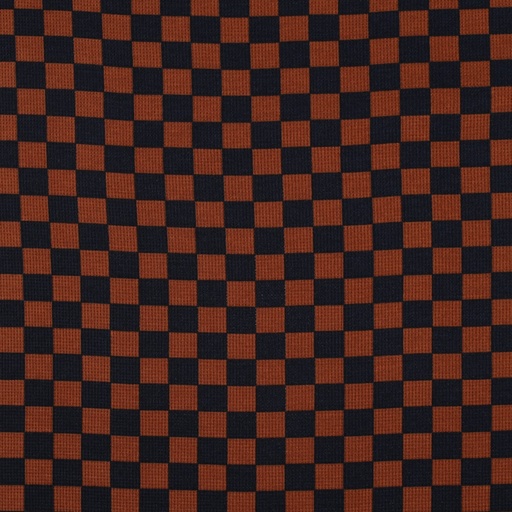 [VE-03152-012] Jersey Waffle Check 17 cm. Brown