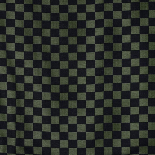 [VE-03152-013] Jersey Waffle Check 17 cm. Army Green
