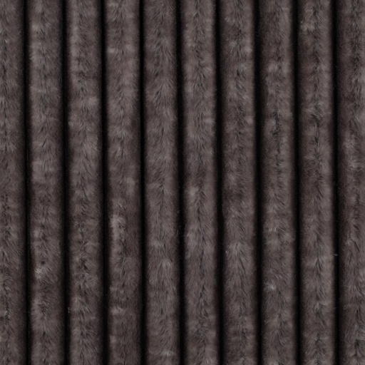 [VE-03338-001] Faux Fur Stripes Grey