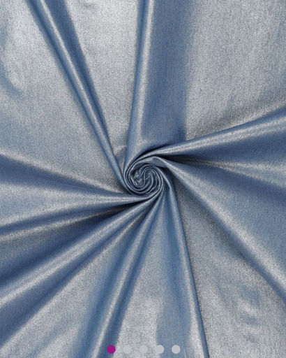 [KI-20763-600] Jeans Washed Stretch Shiny Blue/Silver