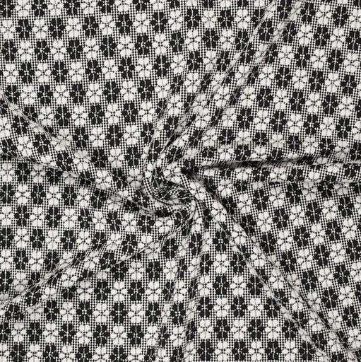 [KI-19115-998] Jersey Jacquard Mately Small Flower