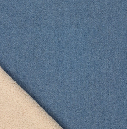 [KI-20180-053] Denim met Teddy Mid Blue