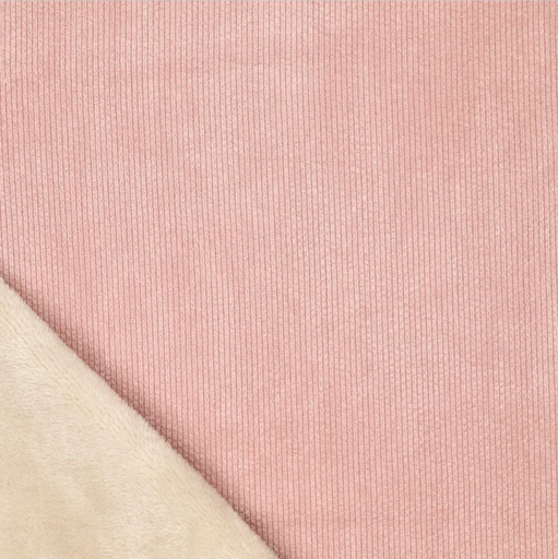 [KI-21109-820] Soepele Corduroy met Teddy Soft Rose