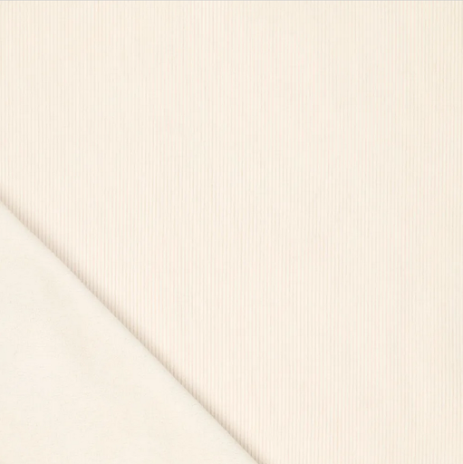 [KI-21101-020] 8W Corduroy Supersoft Bounded Offwhite