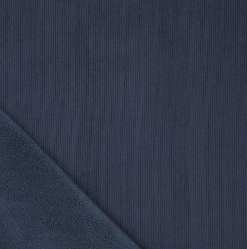 [KI-21101-600] 8W Corduroy Supersoft Bounded Navy