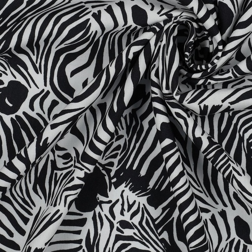 [VE-03173-001] Viscose Digital Zebra's