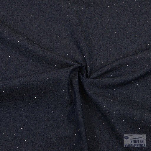 [ST-18763-157] Glitter Denim Donker Blauw