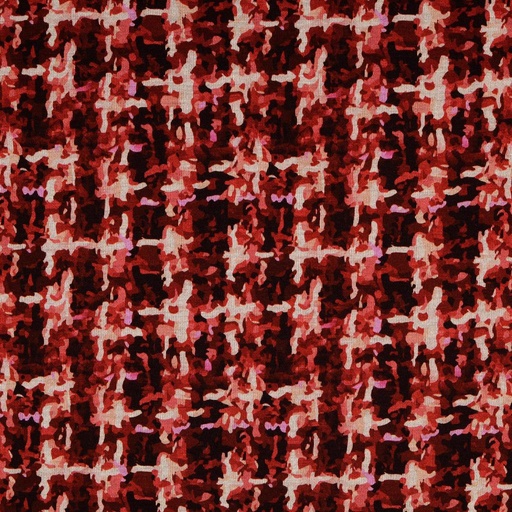 [HE-211088-0801] Jersey Dig. Print Pied de Cocq Bordeaux