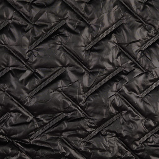 [HE-209413-5001] Embossed Quilted Fabric Black