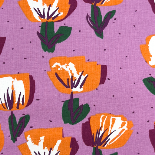 [KV-S1776R-1116] Jersey Tulips Rose