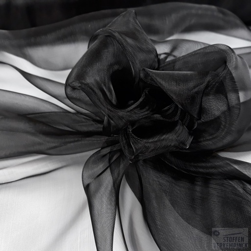 [QT-RS0363-690] Organza Black