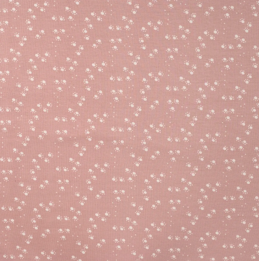 [QT-K10331-131] Jersey Print Dogpaws Old Rose