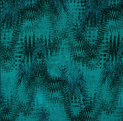 [QT-PC2542-944] Viscose Satin Zigzag Petrol