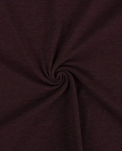 [MU-9733-1018] Jersey Black Yarn Aubergine