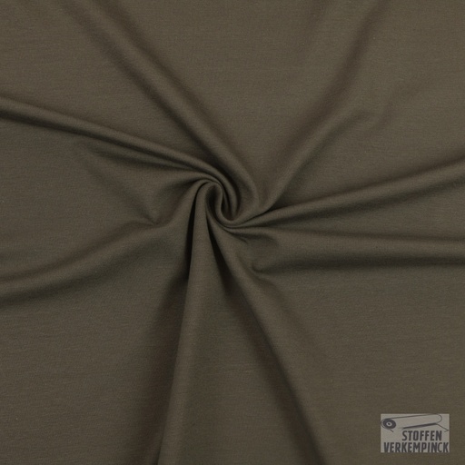 [MU-8973-768] Jersey Katoen Uni Bruingrijs