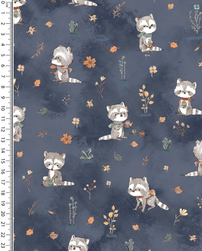 [MU-5577-1107] Jersey Digital Racoon Navy