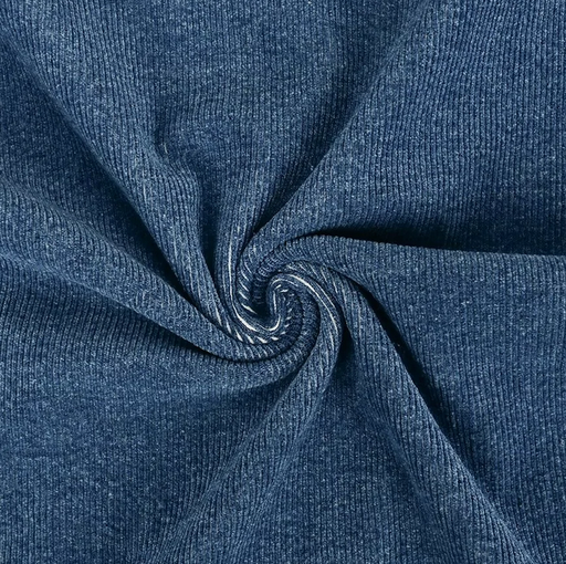 [MU-5626-7] Stretch Jeans Corduroy Midden  blauw