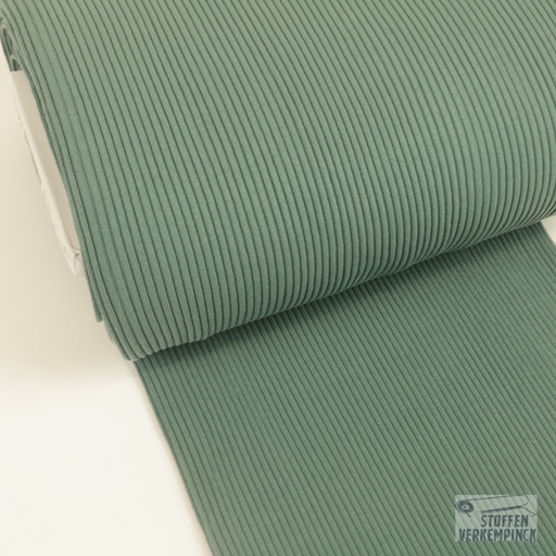 [MU-4996-1707] Boordstof Zware rib Oud Groen
