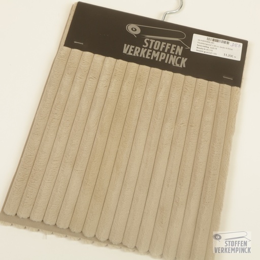 [SA-HANNIBAL-BEI] Meubileringsstof 1,50 cm.-brede rib Beige