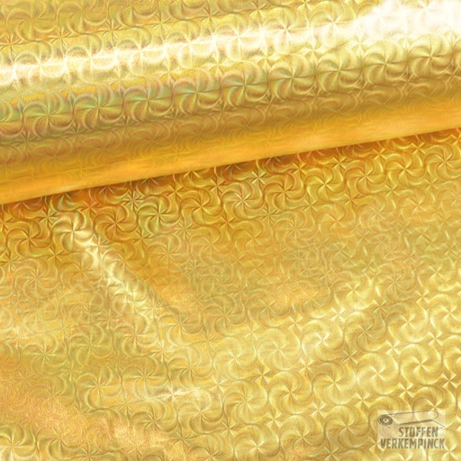 [JO-7051-80] Jersey Stretch Illusion Foil Gold