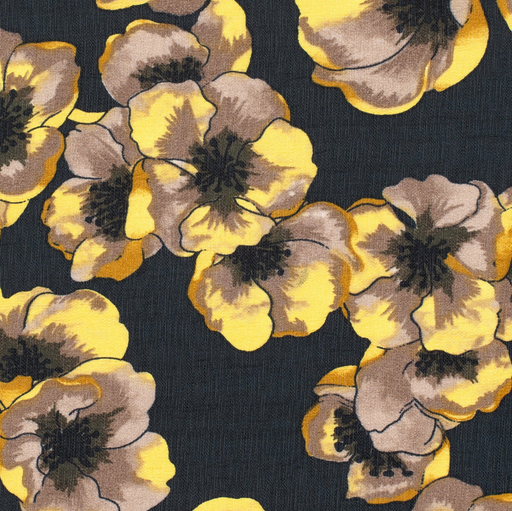 [NO-22024-034] Viscose Nylon Yellow Poppy's