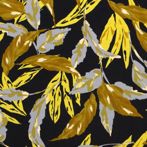 [NO-22209-034] Punta Big Leaves Ochre/Black