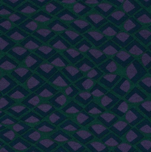 [NO-22171-028] Dubbeljersey Mosaic Purple/Green