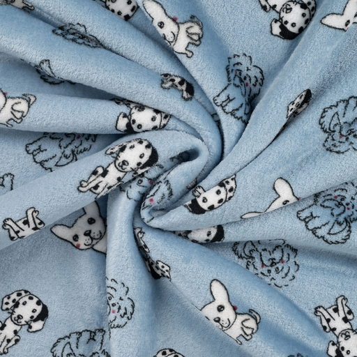 [QT-K32027-920] Wellness Fleece Multi Dogs Light Blue