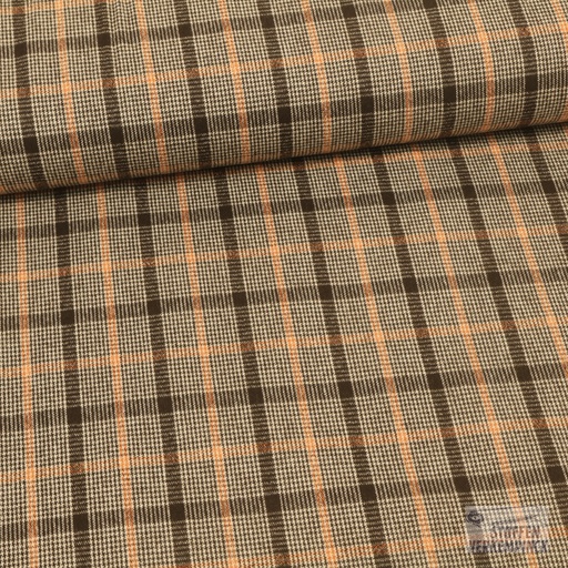 [184-0181] Wol Ruit Bruin/Oranje