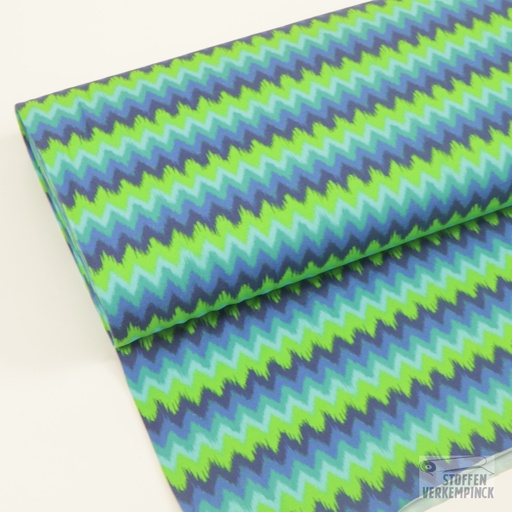 [ST-24919-99] Jersey Digital Zigzag Blue/Green