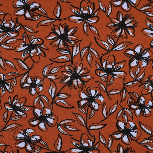 [VE-03268-004] Punta di Roma Flowers Caramel