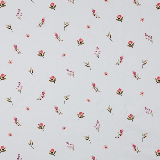 [VE-04116-012] Jersey Digital Flowers White