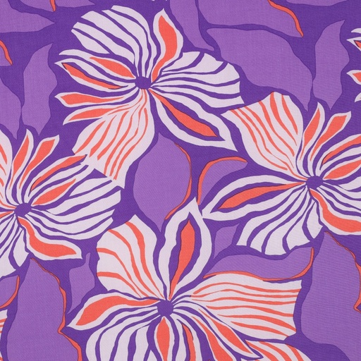 [VE-04251-004] Lenzing Ecovero Flowers Lilac