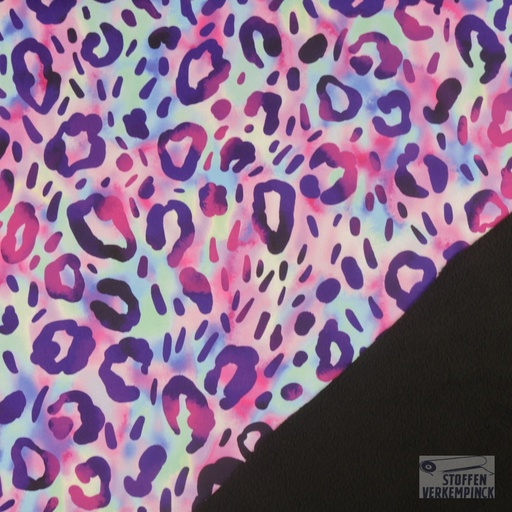 [VE-04143-001] Softshell dig. animal skin - Purple