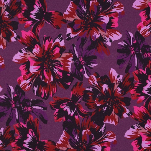 [VE-04114-001] Sweat Digital Flowers Purple
