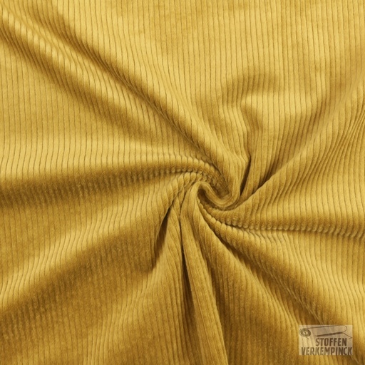 [VE-03316-014] Corduroy Washed 6W Stretch Mustard