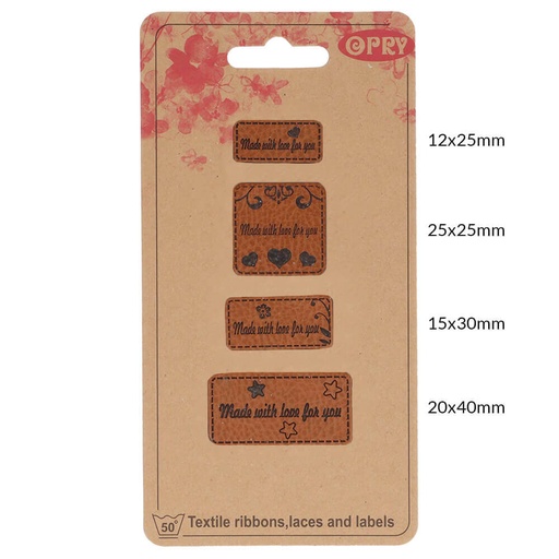 [DBF-69650-04] Opry skai-leren labels made with love for you