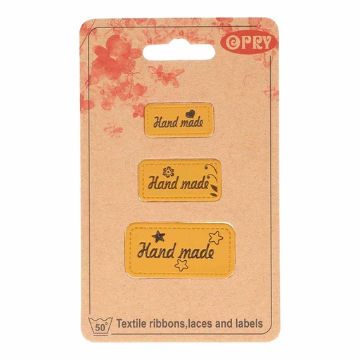 [DBF-69652-03] Opry skai-leren labels handmade goud