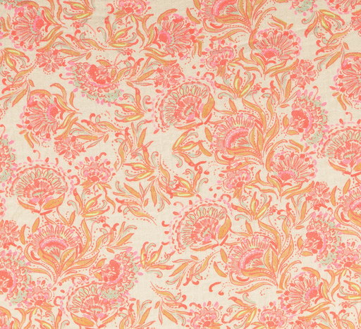 [HE-211700-0008] Katoen Vintage Bloemen Rose