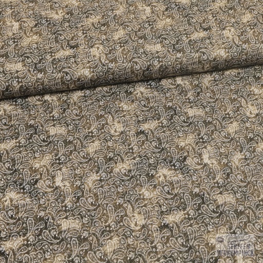 [ZA-5012-10.21] Katoen Jersey Paisley Vison/Grijs