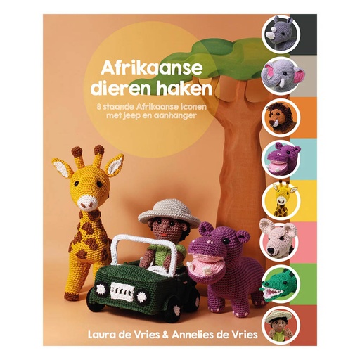 [DBF-9999-1044] Boek - Afrikaanse dieren haken - Laure en Annelies de Vries
