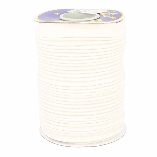 [DBF-5009-089] Paspelband kat/polye 3mm offwhite
