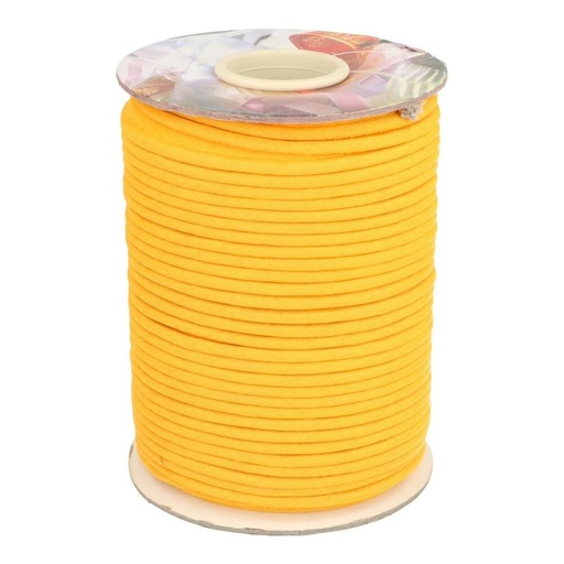 [DBF-5009-642] Paspelband kat/polye 3mm geel
