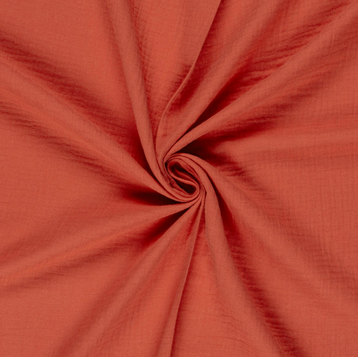 [NO-03001-237] Double Gauze Dark Salmon