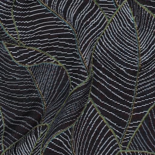 [VE-03334-002] Gobelin Leaves Dark Blue