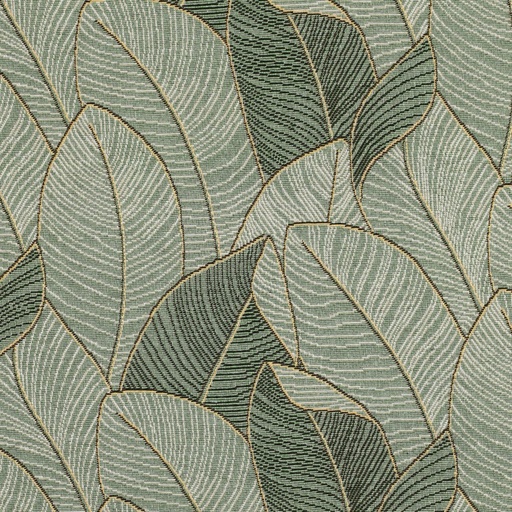 [VE-03334-003] Gobelin Leaves Sage Green